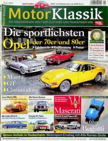 Deckblatt Motor Klassik (06/2014)